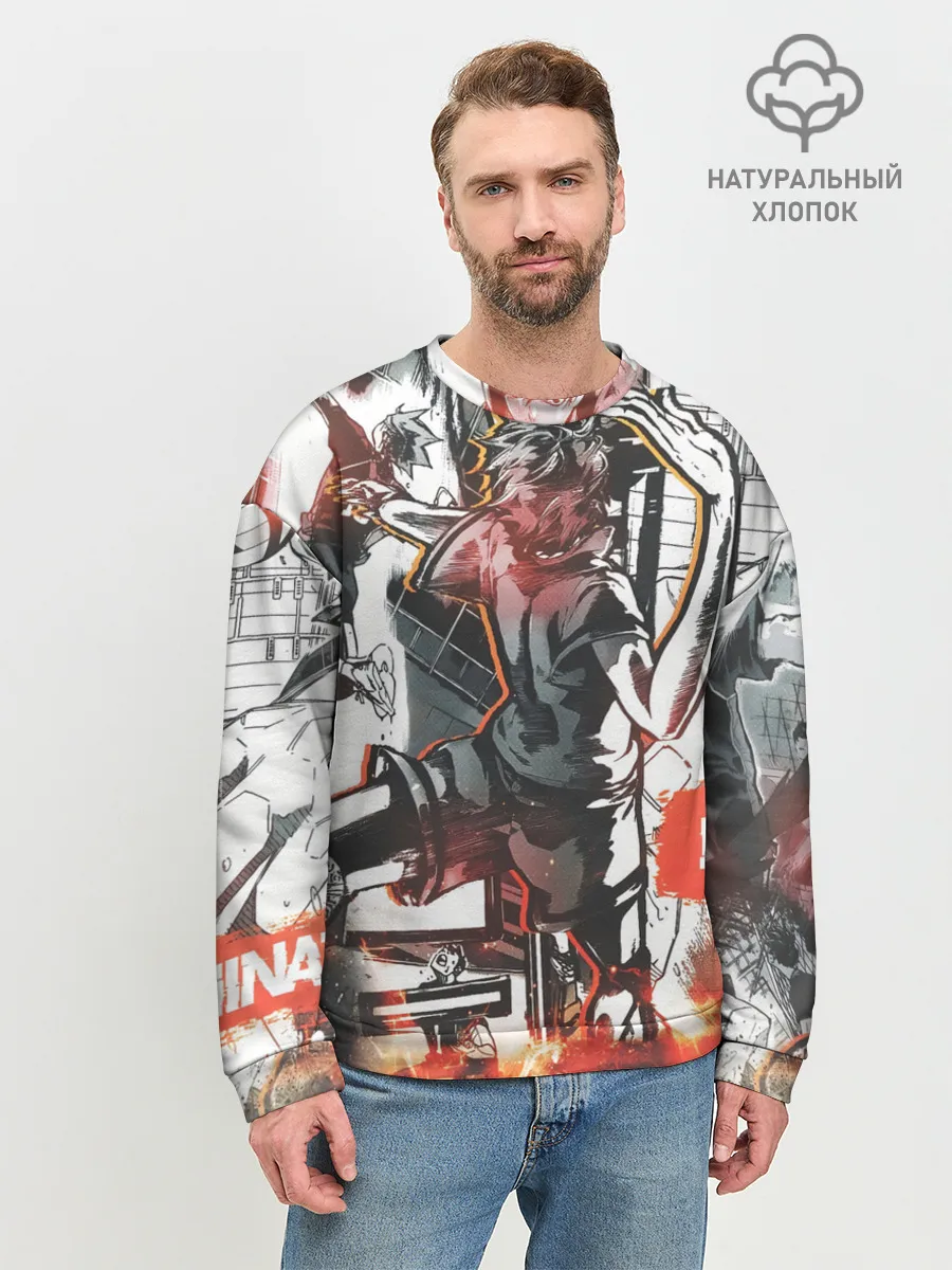 Мужской свитшот базовый / Haikyu Haikyuu Haikuu