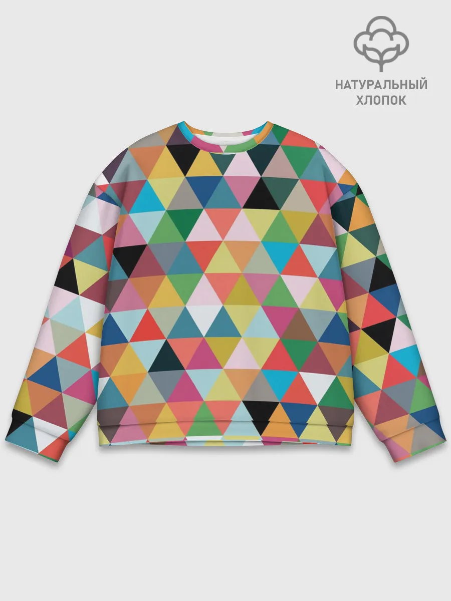 Мужской свитшот базовый / хипстерский паттерн