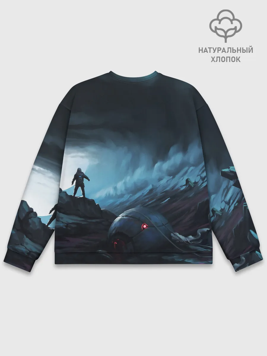 Мужской свитшот базовый / Космонавт