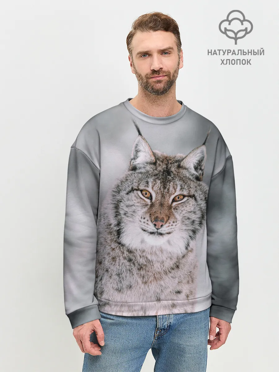 Мужской свитшот базовый / Рысь