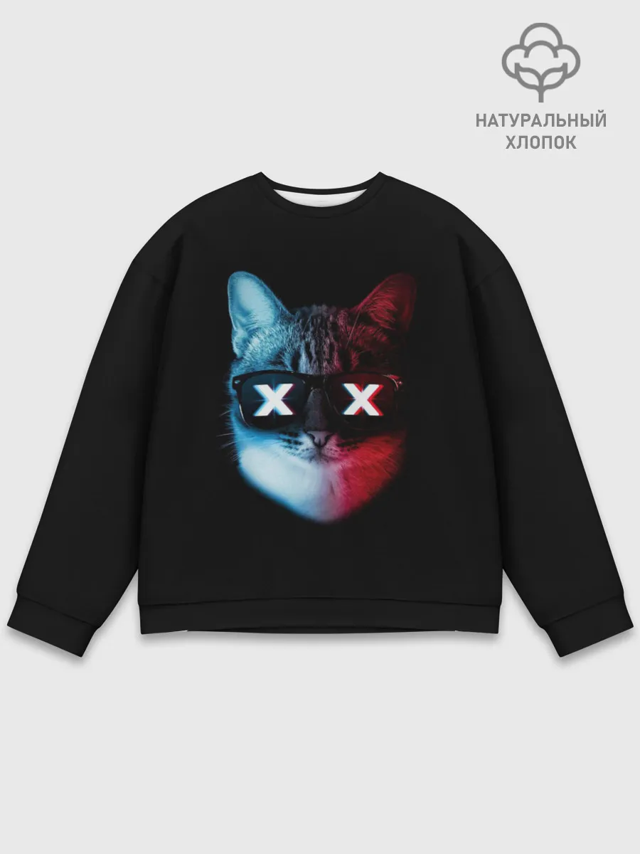 Мужской свитшот базовый / Кот XX