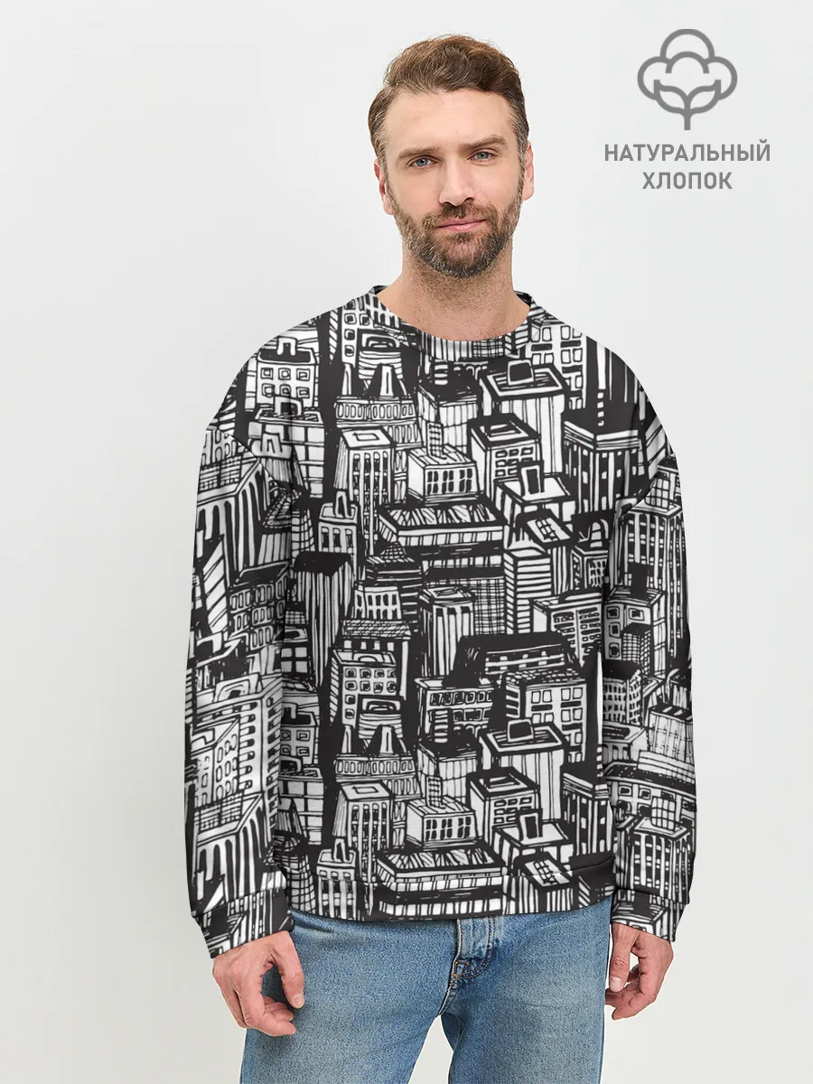 Мужской свитшот базовый / Бесконечный город
