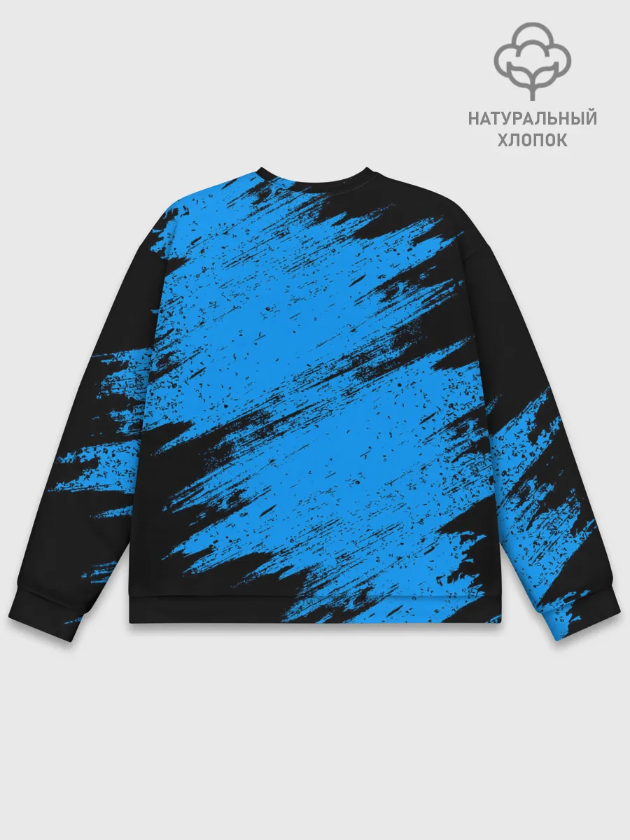 Мужской свитшот базовый / AMONG US - Синий в Короне