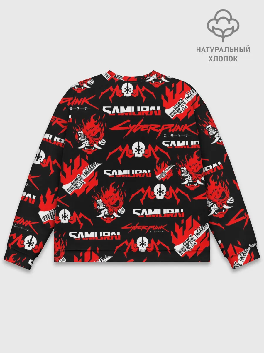 Мужской свитшот базовый / CYBERPUNK 2077 SAMURAI