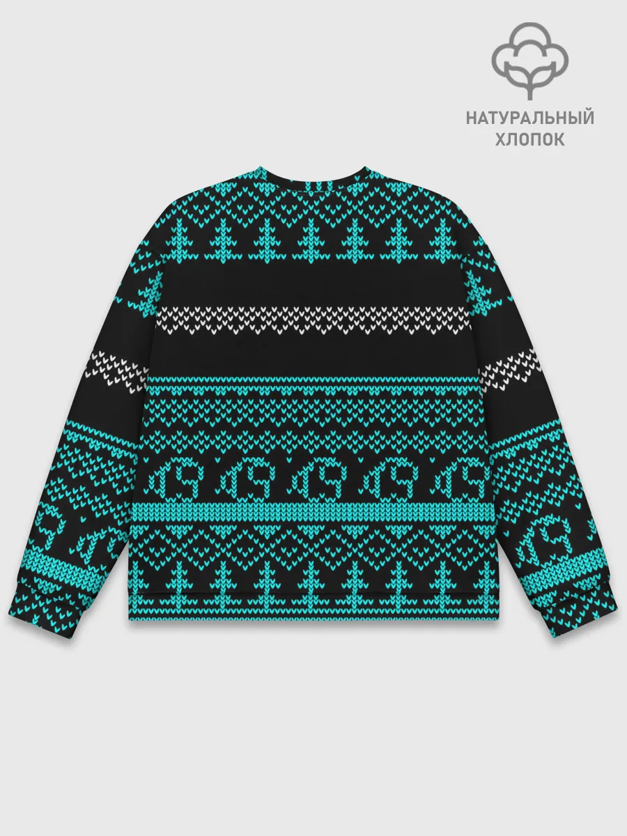 Мужской свитшот базовый / AMONG US - Crewmate НОВЫЙ ГОД