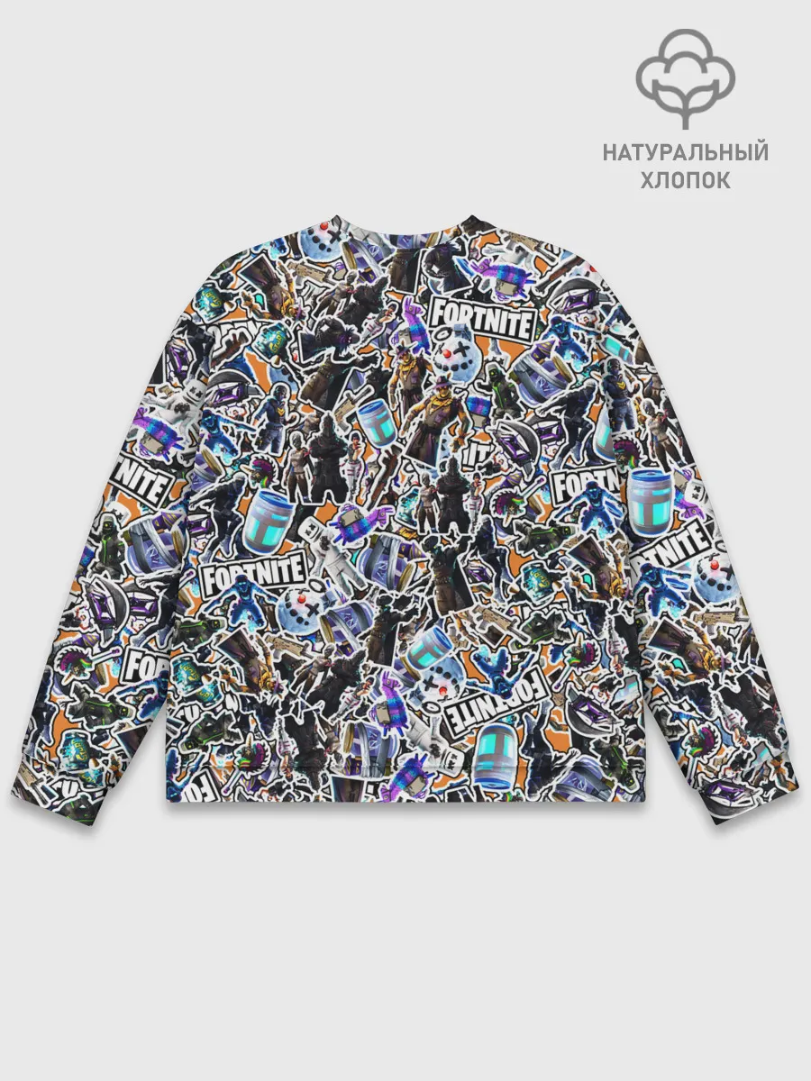 Мужской свитшот базовый / Fortnite Sticker Bombing