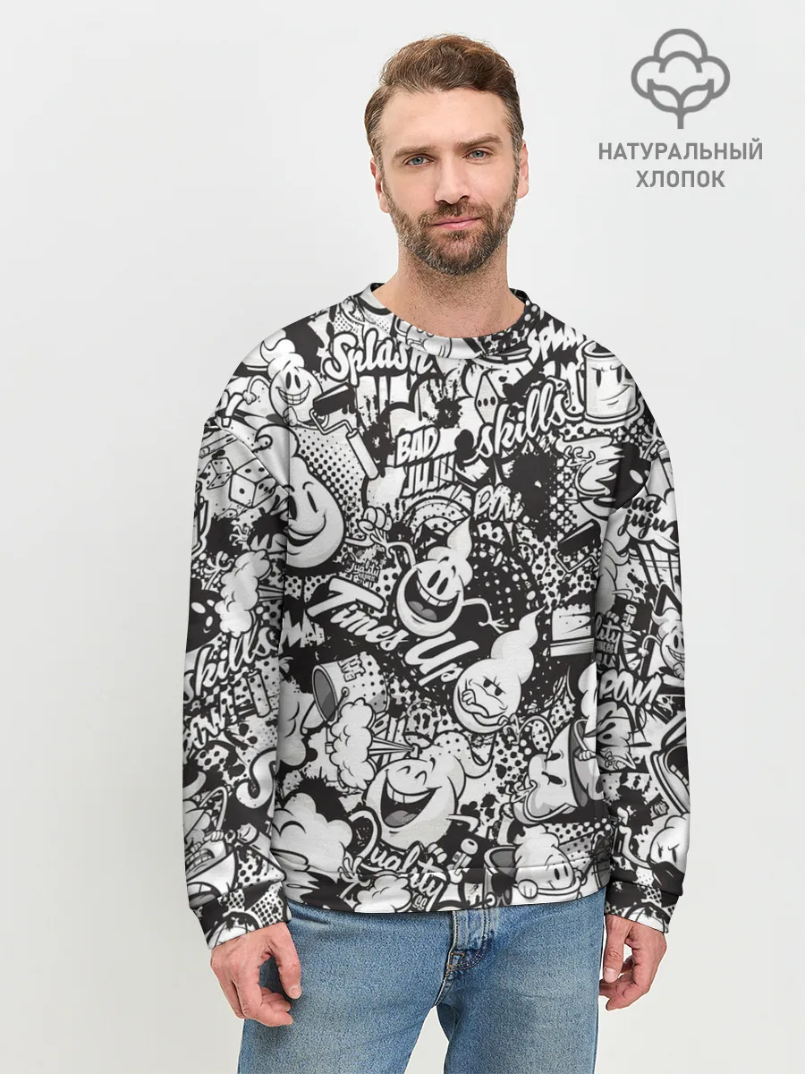 Мужской свитшот базовый / Граффити