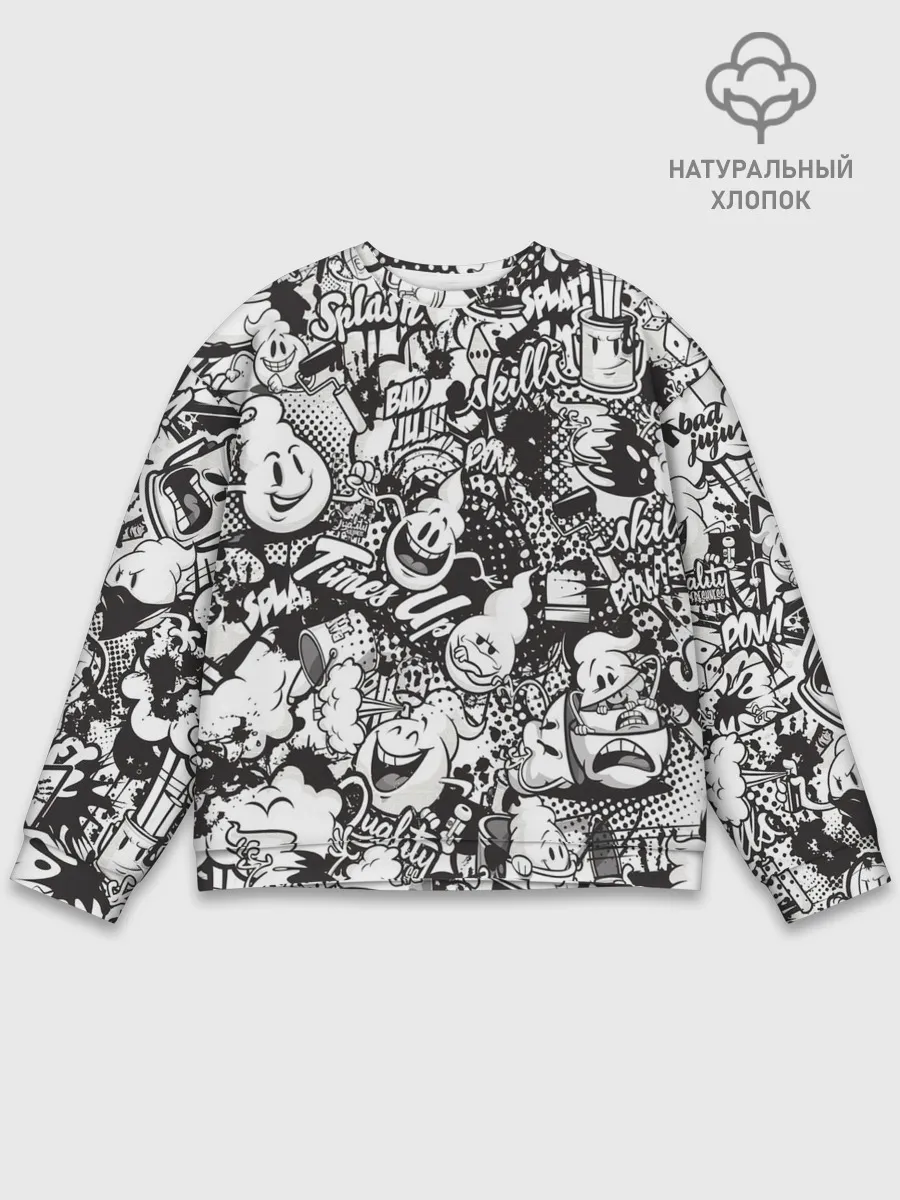 Мужской свитшот базовый / Граффити