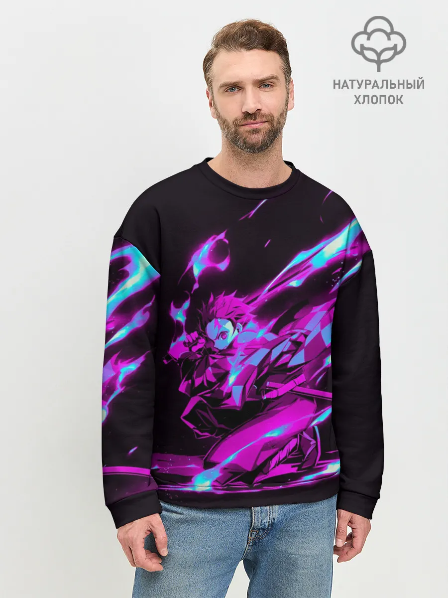 Мужской свитшот базовый / НЕОНОВЫЙ ТАНДЖИРО