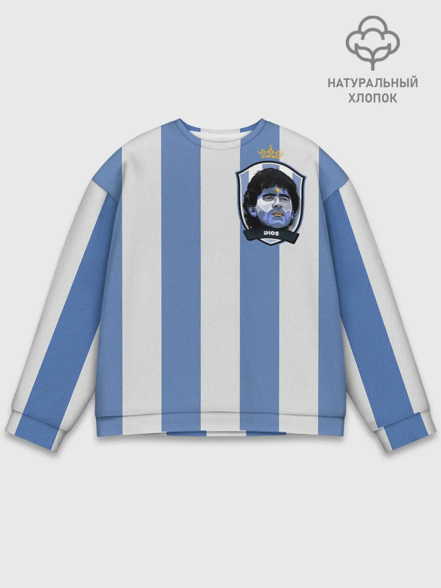 Мужской свитшот базовый / Диего Армандо Марадона D10S