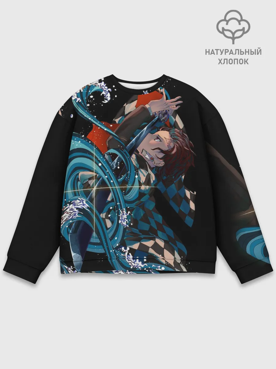 Мужской свитшот базовый / КЛИНОК РАССЕКАЮЩИЙ ДЕМОНОВ