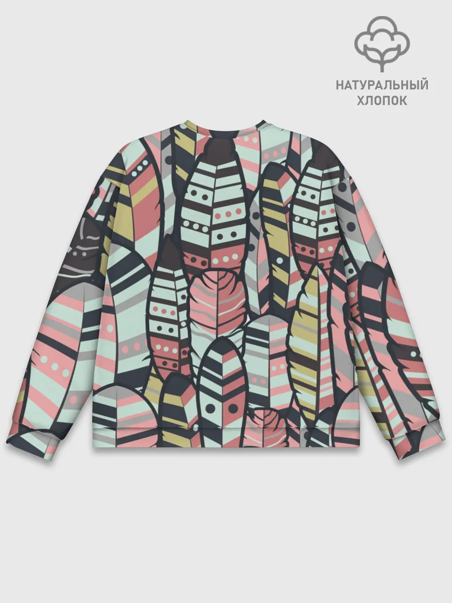 Мужской свитшот базовый / Индейские перья