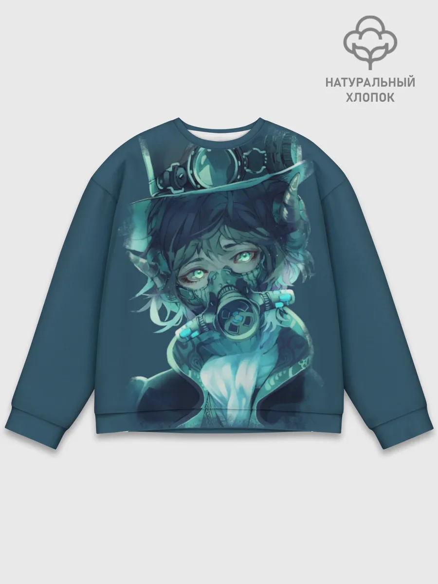 Мужской свитшот базовый / Маска. Аниме