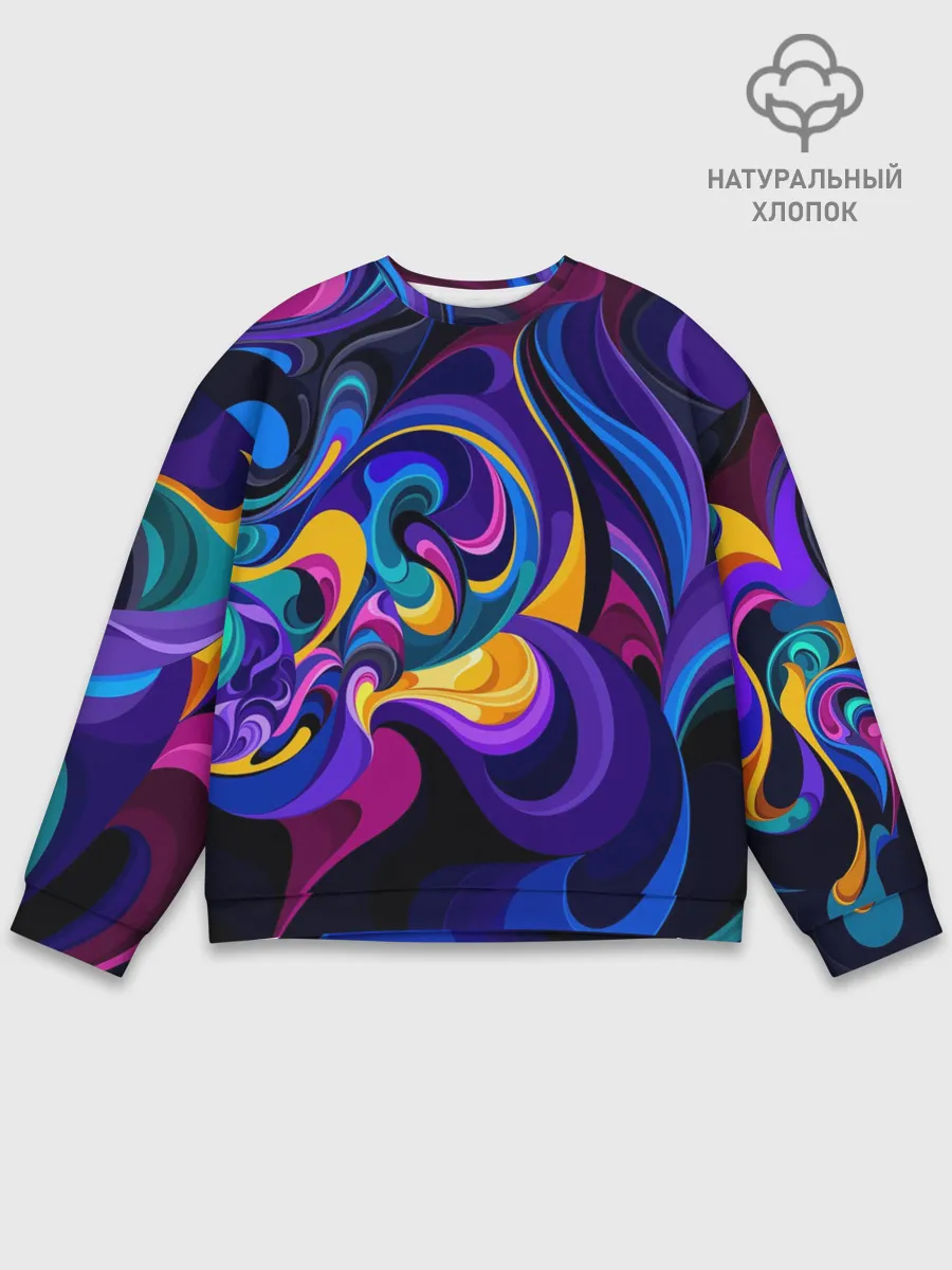 Мужской свитшот базовый / Абстрактный Узор