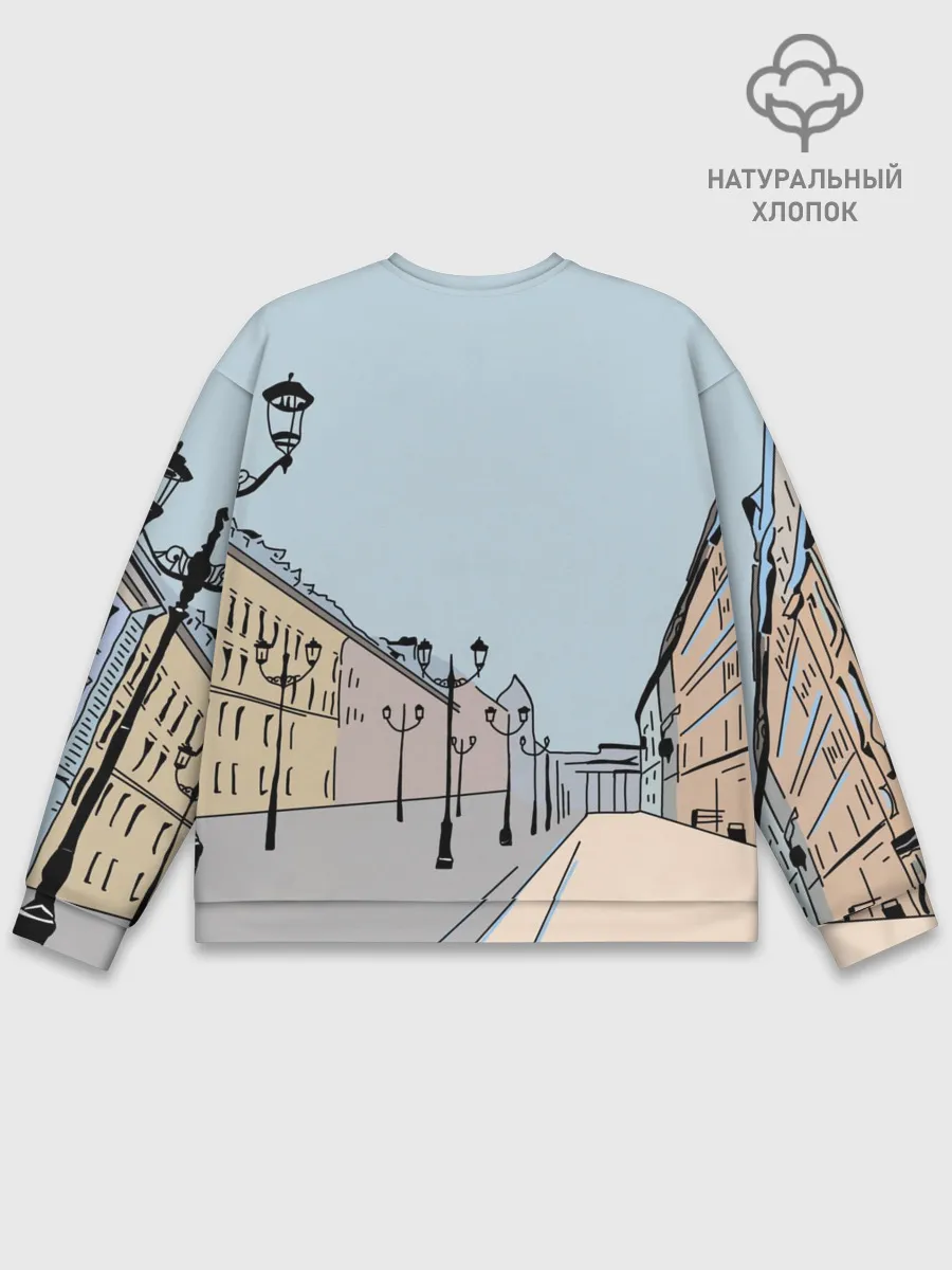 Мужской свитшот базовый / Петербург, я люблю тебя