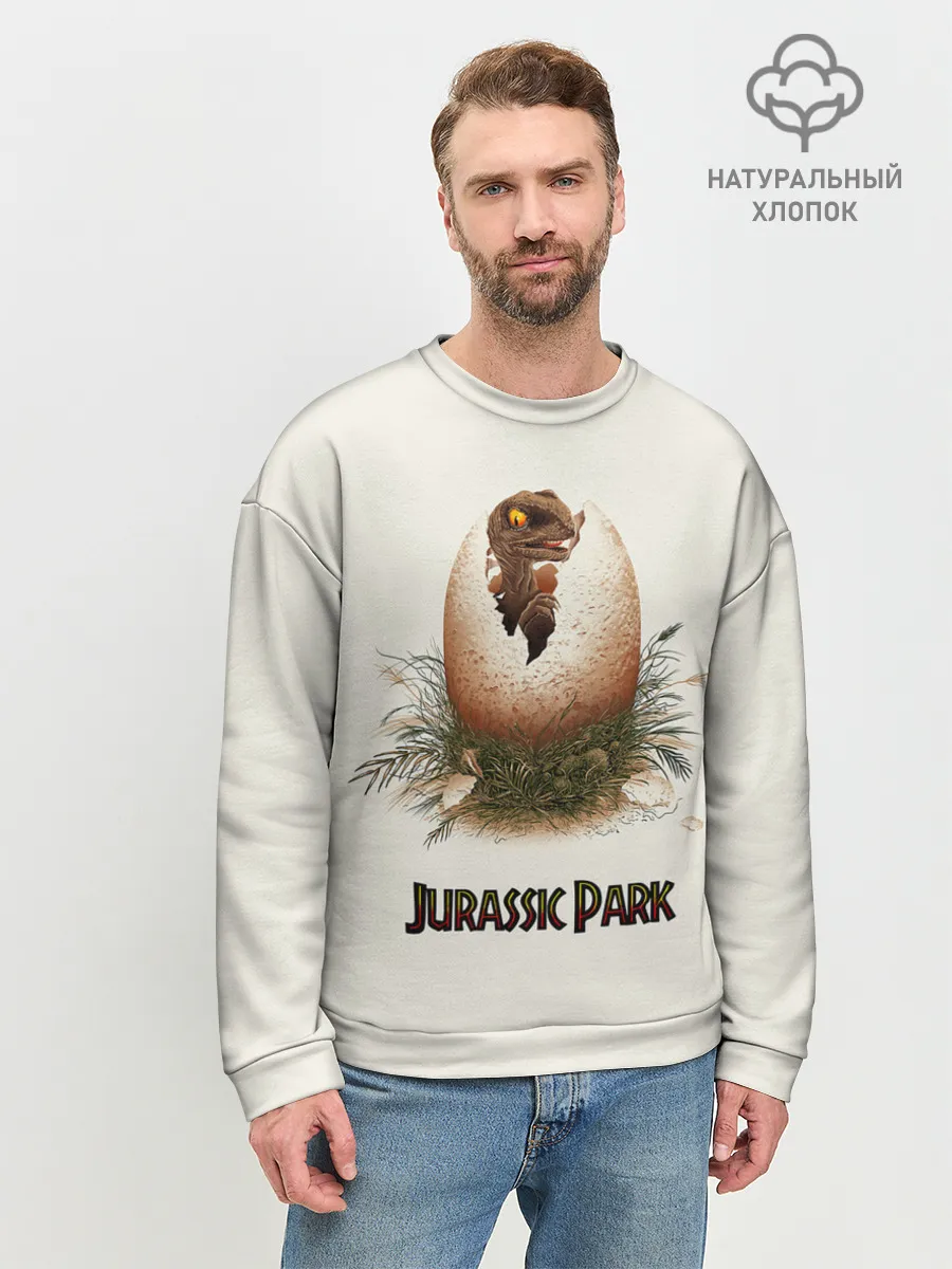 Мужской свитшот базовый / Парк Юрского периода
