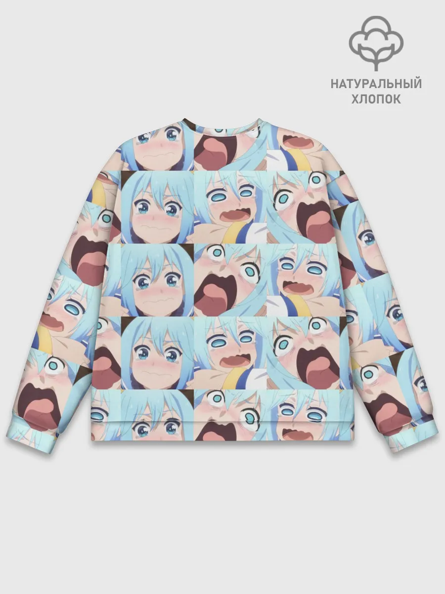 Мужской свитшот базовый / Аква Коносуба Aqua Konosuba