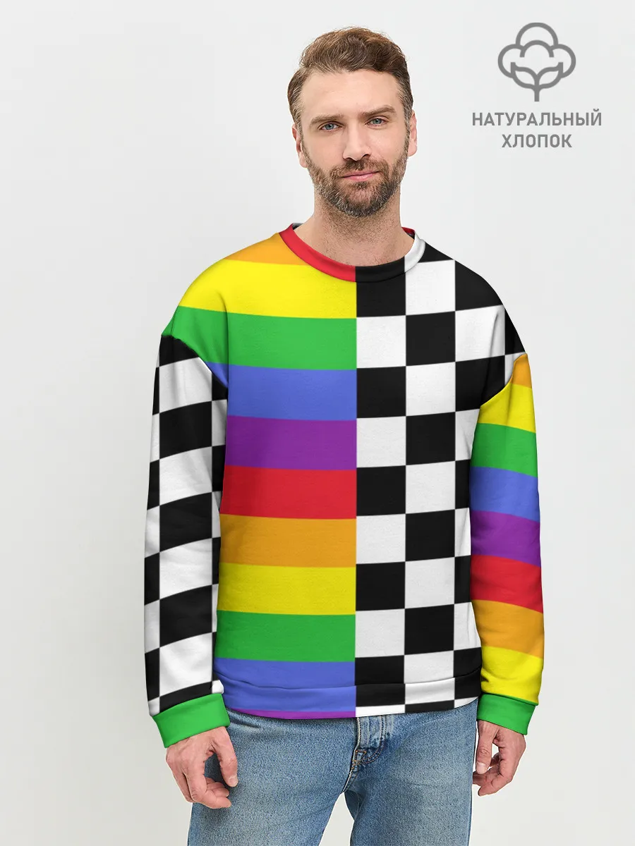 Мужской свитшот базовый / Rainbow