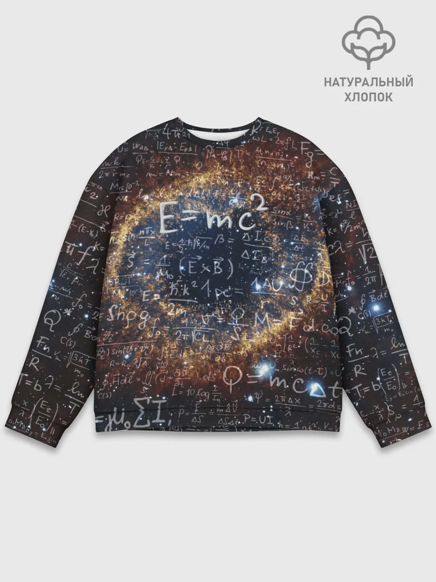 Мужской свитшот базовый / Формула Вселенной