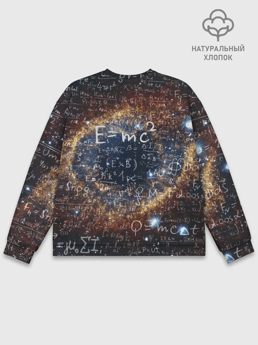 Мужской свитшот базовый / Формула Вселенной