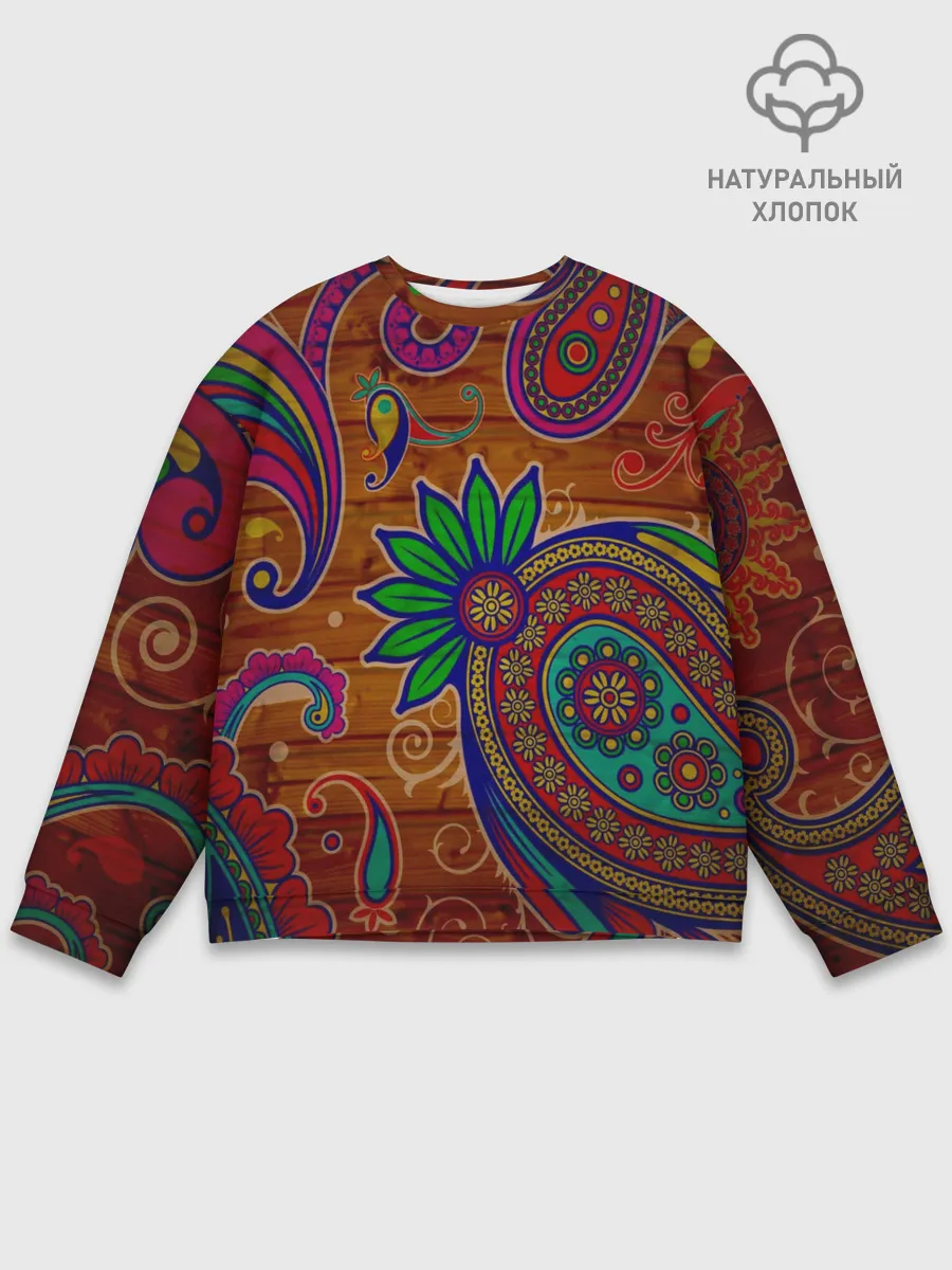 Мужской свитшот базовый / узоры текстура фон