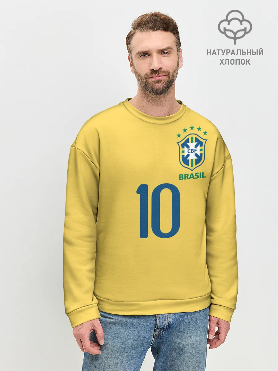 Мужской свитшот базовый / СБОРНАЯ БРАЗИЛИИ ПЕЛЕ