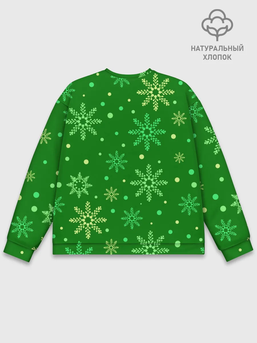 Мужской свитшот базовый / ЗИМНИЙ MINECRAFT