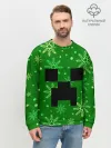Мужской свитшот базовый / ЗИМНИЙ MINECRAFT