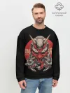 Мужской свитшот базовый / Cyber Oni Samurai