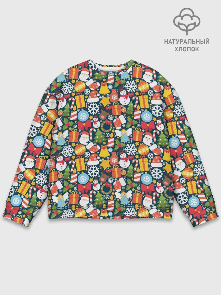 Мужской свитшот базовый / Новый Год