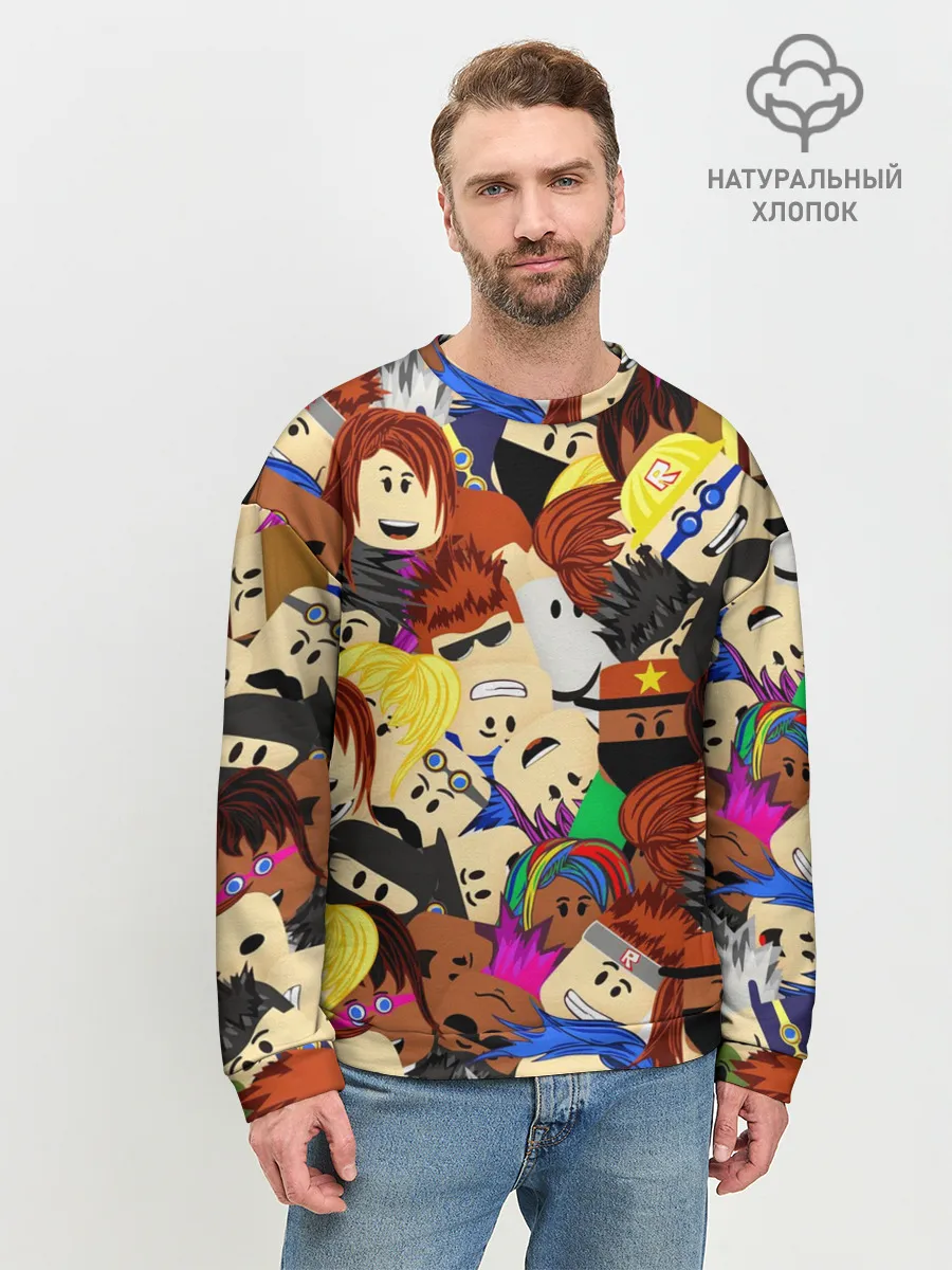 Мужской свитшот базовый / ROBLOX