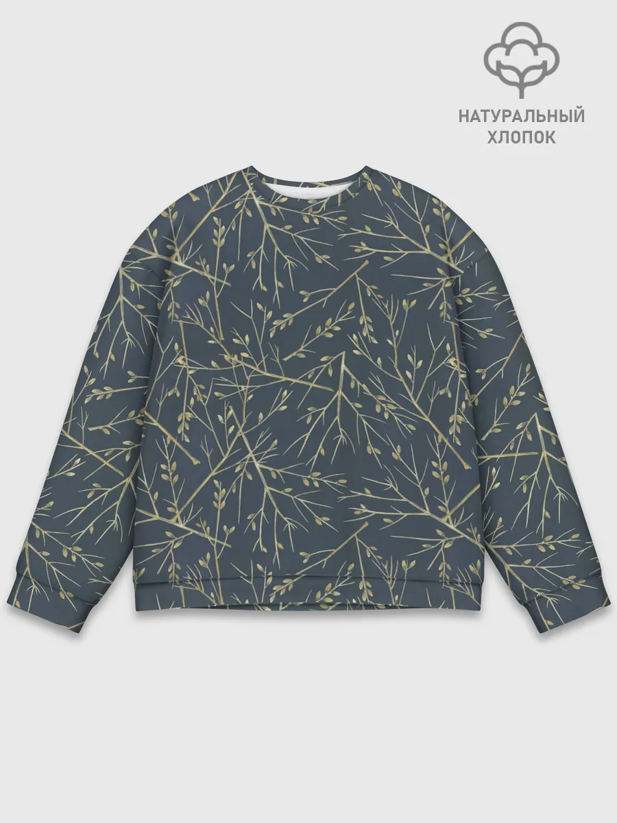 Мужской свитшот базовый / Веточки
