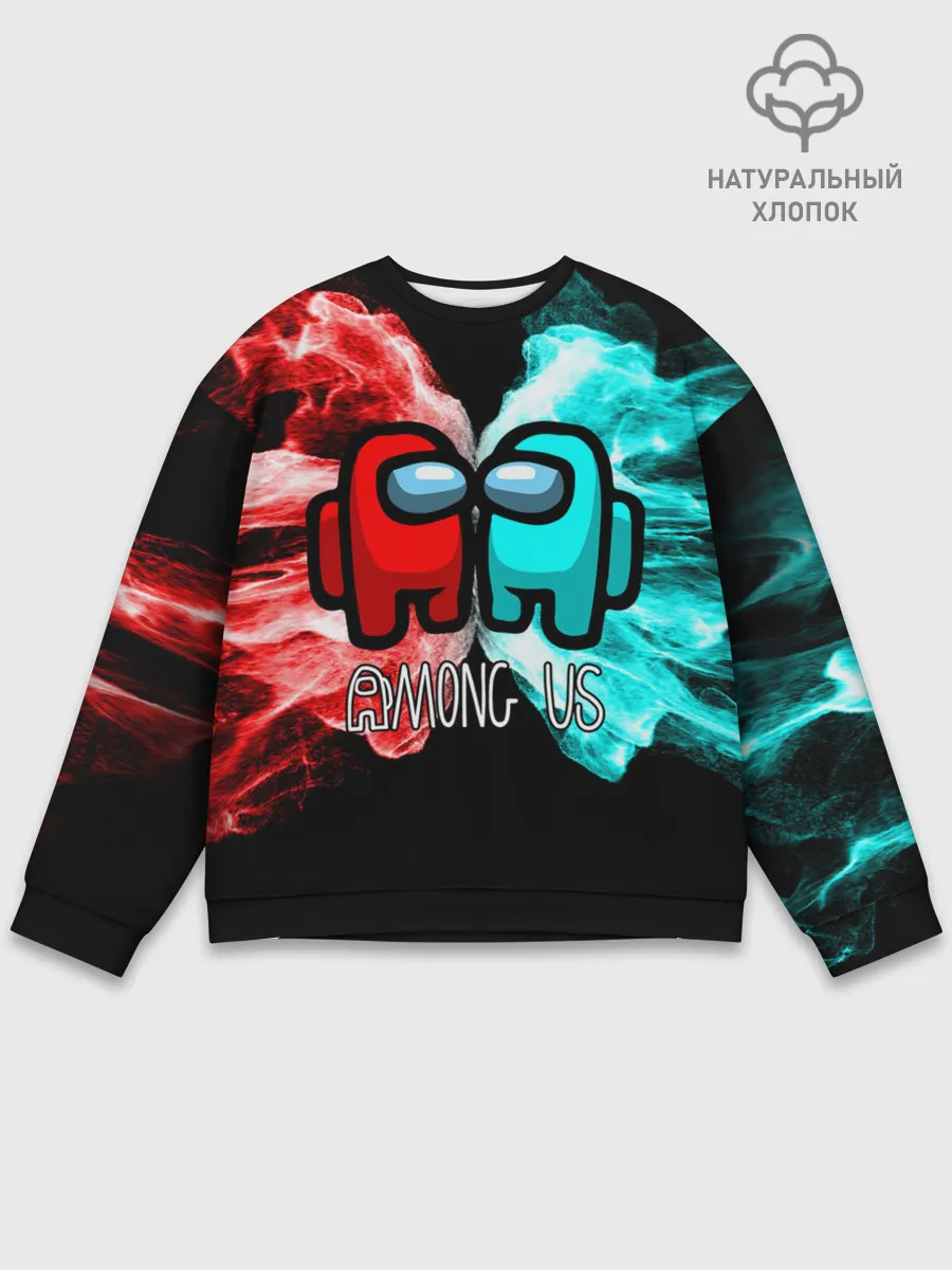 Мужской свитшот базовый / AMONG US - БИТВА ОГНЕЙ