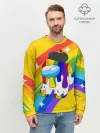 Мужской свитшот базовый / AMONG US - Радужный