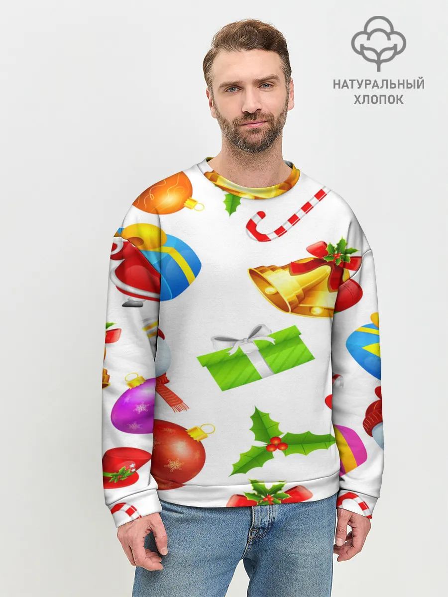 Мужской свитшот базовый / Новый год!