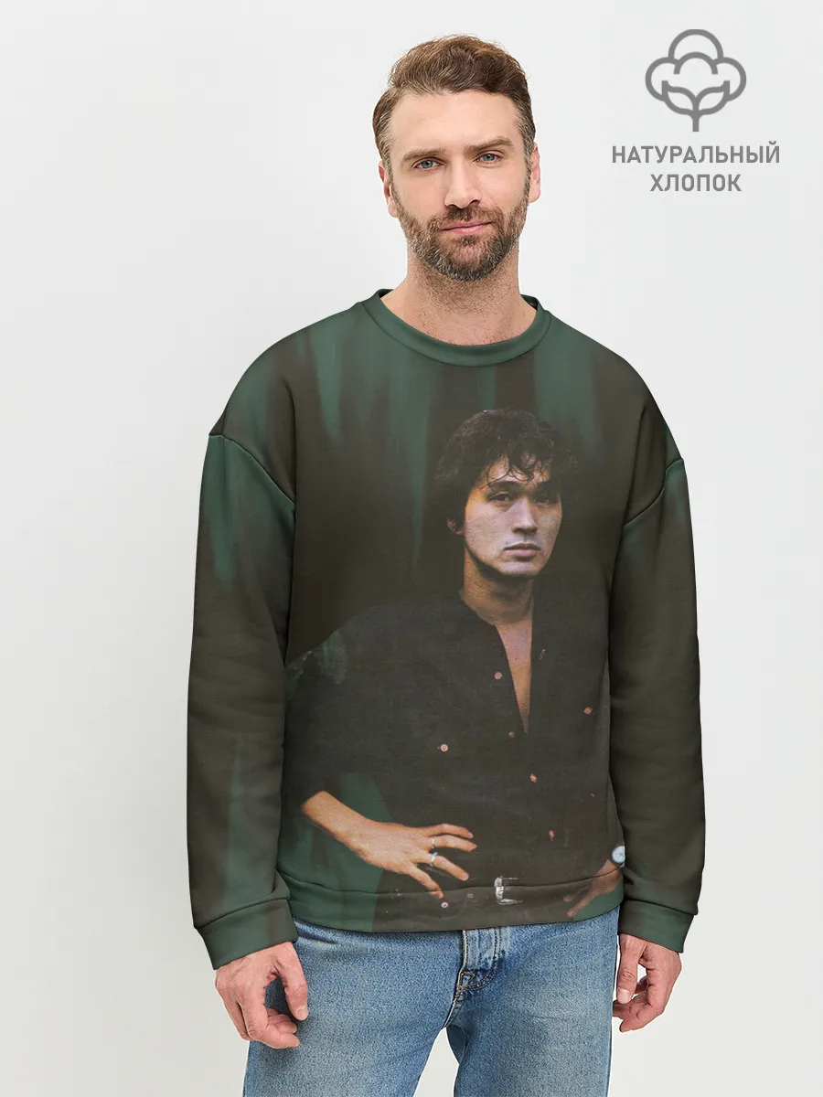 Мужской свитшот базовый / ВИКТОР ЦОЙ