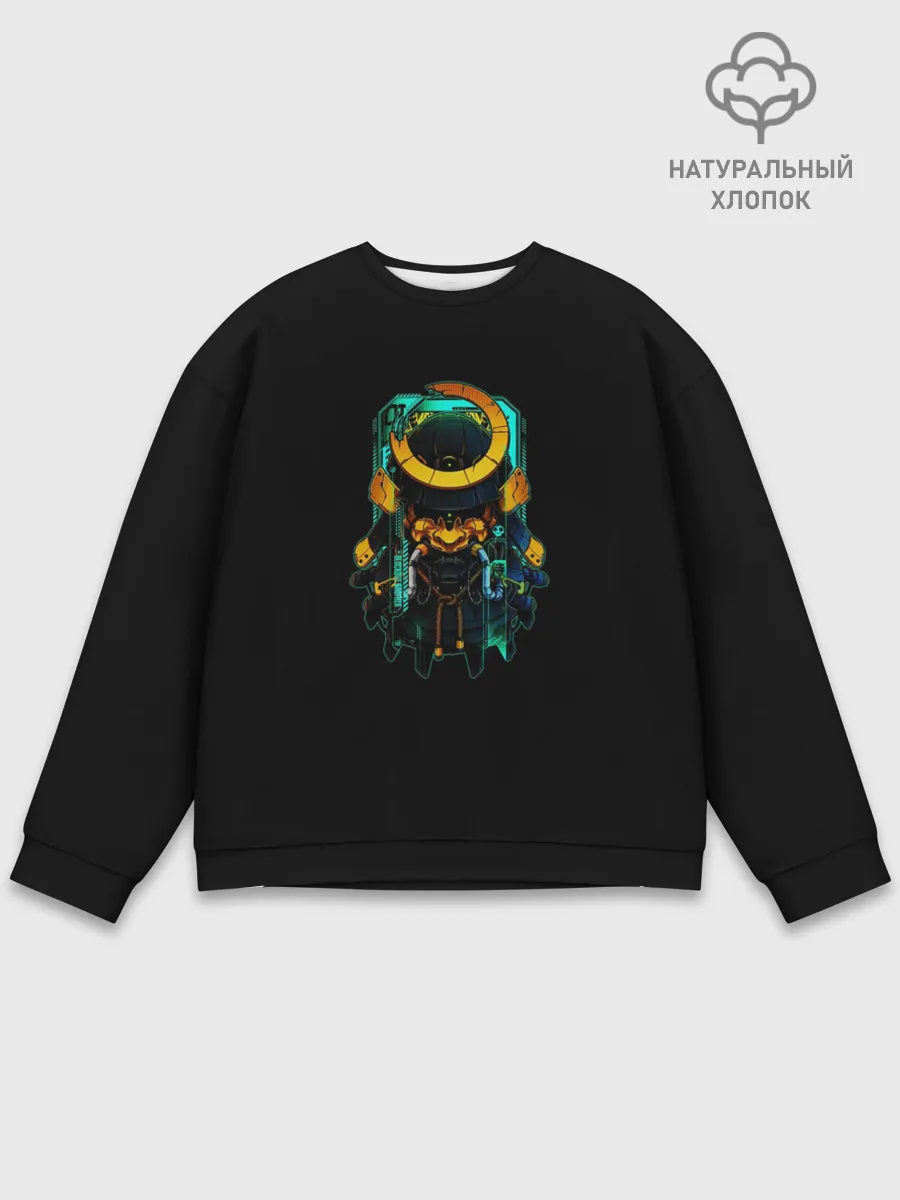 Мужской свитшот базовый / Cyber Samurai