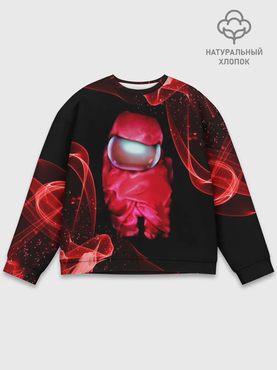 Мужской свитшот базовый / AMONG US - КРАСНЫЙ