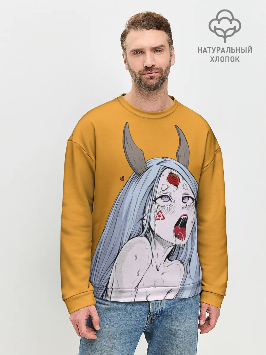 Мужской свитшот базовый / Ahegao Kaguya