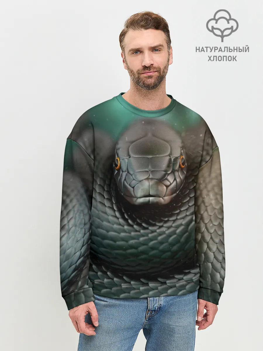 Мужской свитшот базовый / Чёрная мамба