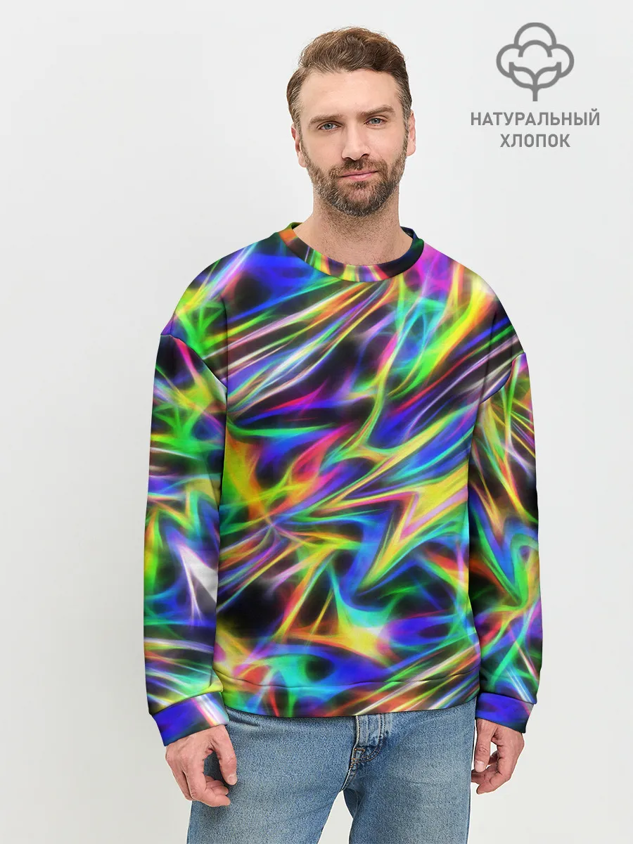 Мужской свитшот базовый / Космическая хризонтема