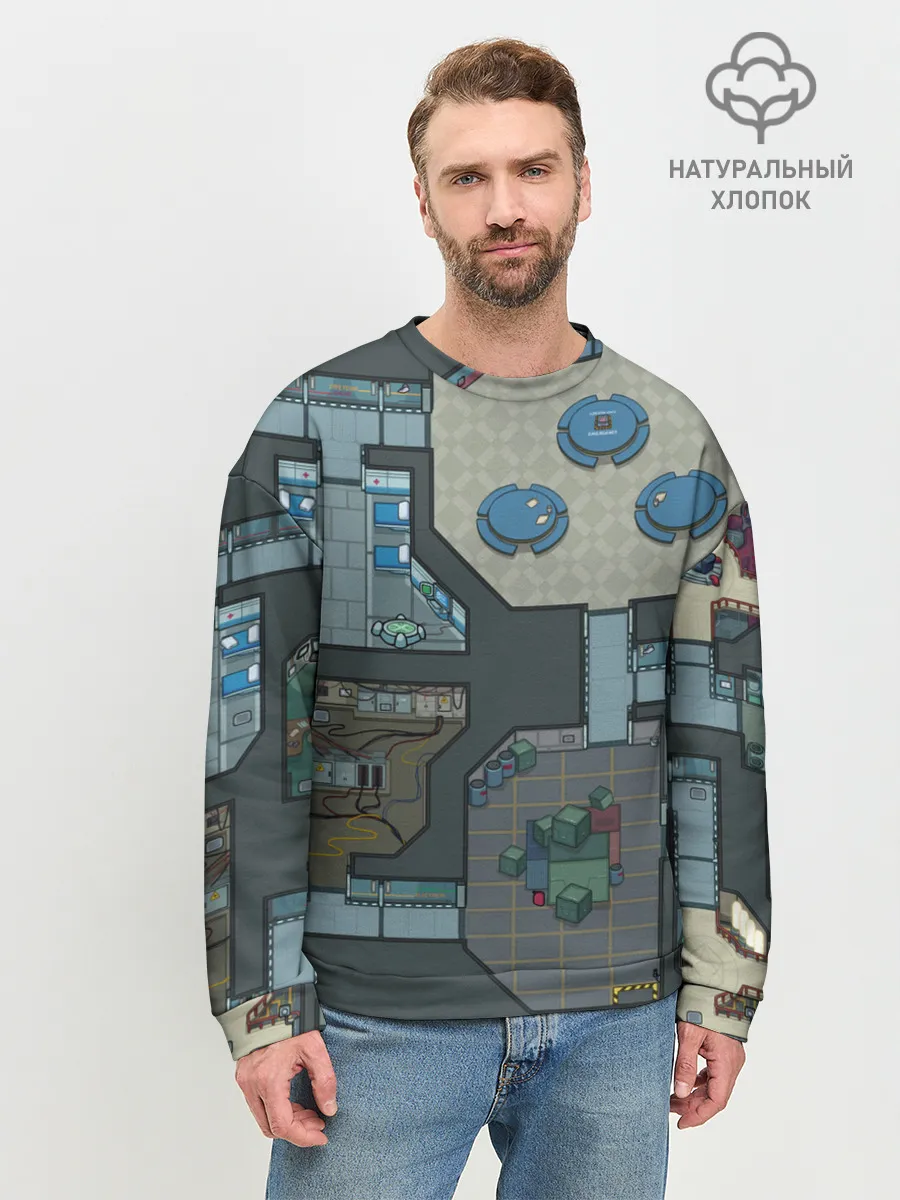 Мужской свитшот базовый / AMONG US - КАРТА