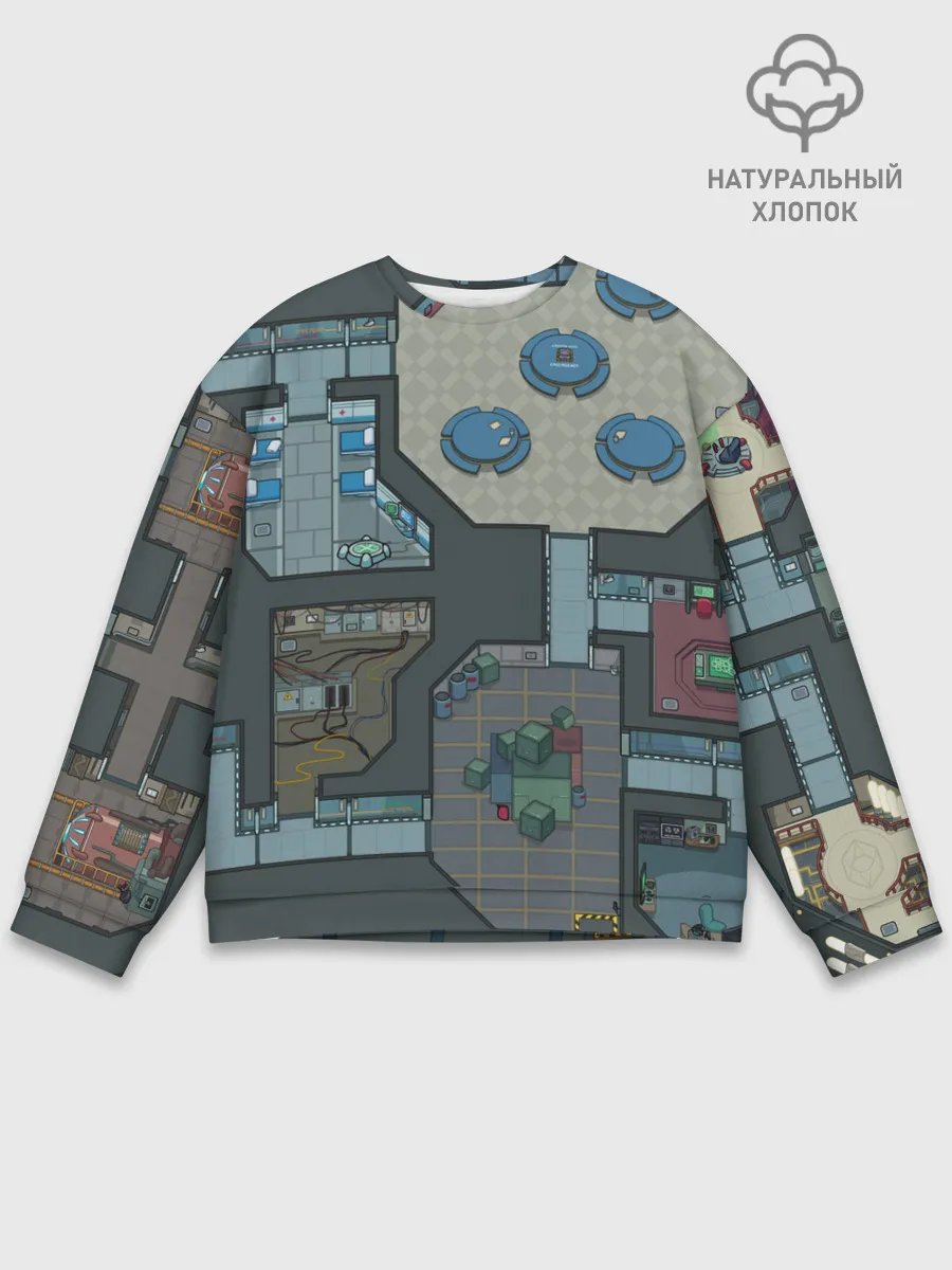 Мужской свитшот базовый / AMONG US - КАРТА