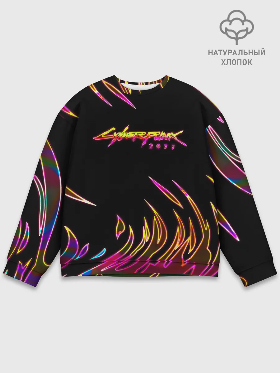 Мужской свитшот базовый / Cyberpunk 2077