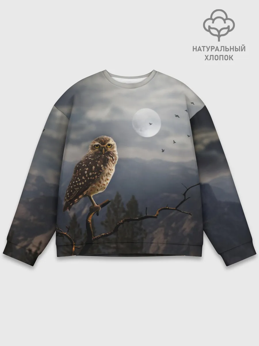 Мужской свитшот базовый / Сова