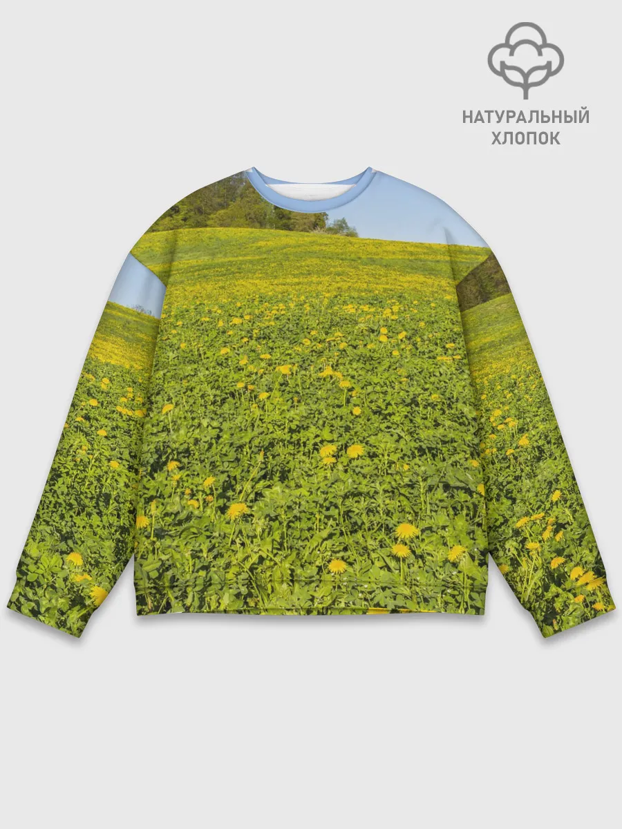 Мужской свитшот базовый / Поле одуванчиков