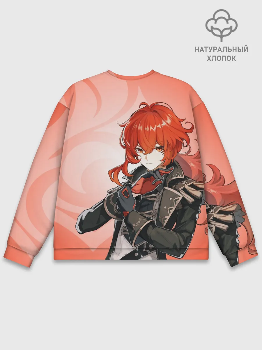 Мужской свитшот базовый / GENSHIN IMPACT, ДИЛЮК