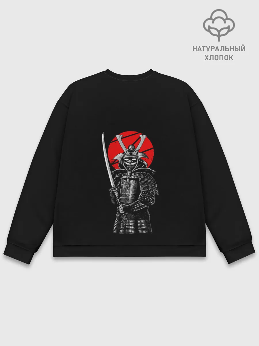 Мужской свитшот базовый / СамураЙ на спине