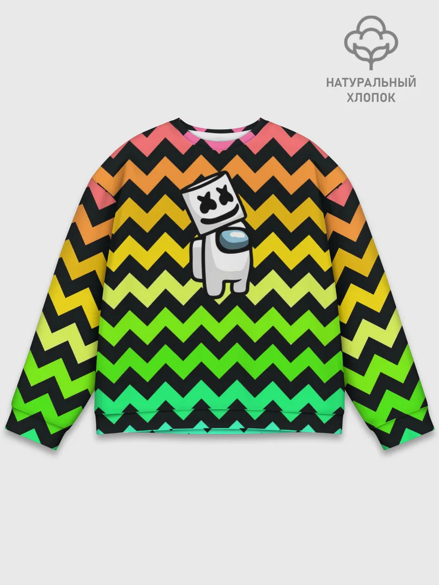 Мужской свитшот базовый / Among Us Marshmello