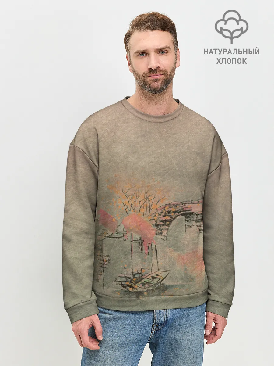 Мужской свитшот базовый / Пейзаж